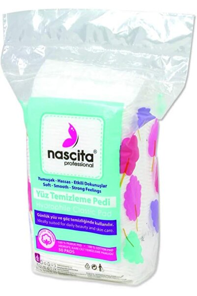 Cotton Pads Kare Pamuk (1 x 50 Adet)