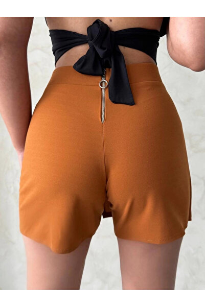 ZENGEZUR MALL Drnds Cover-Up Shorts Skirt Camel S208 (220101) (Size: S)