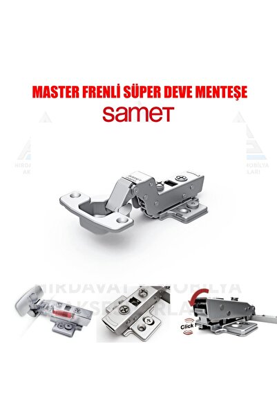 SAMET Master Frenli-Pistonlu Süper Tam Deve Tas Dolap Kapak Menteşe