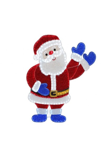 party mix LED Işıklı Büyük Boy Noel Baba Figürü – Yılbaşı Christmas Dış Mekan...