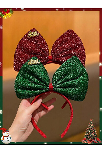 MyBalliStore Yeşil Fiyonk Yeni Yıl Noel Taç