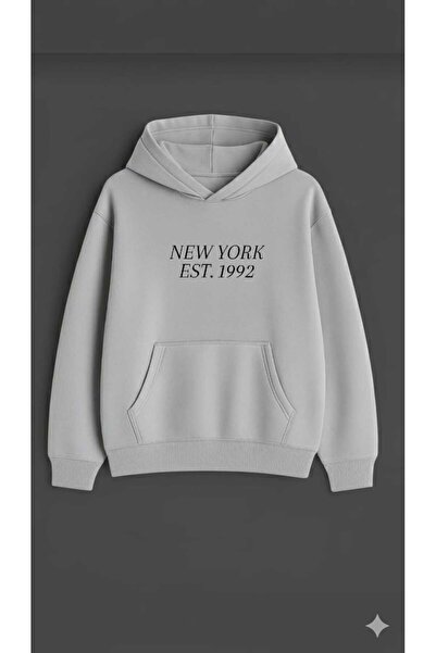 woonkey New York Oversized Hooded Sweatshirt – Unisex, Minimal Design, Premium Fabric, Hoodie