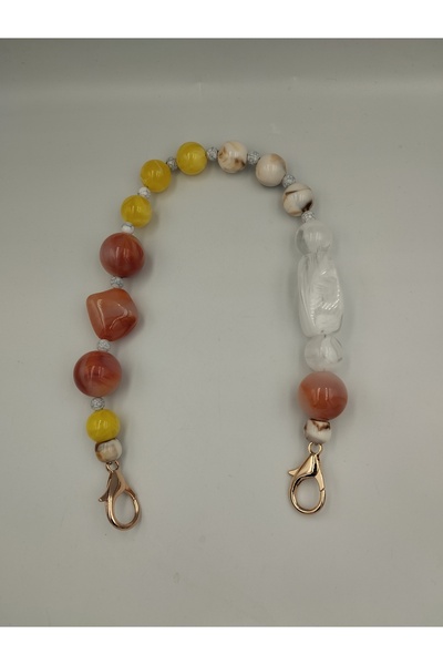 Zeyora Akrilik Boncuklu Çanta Sapı, Çanta Aksesuarı ( 35 cm )