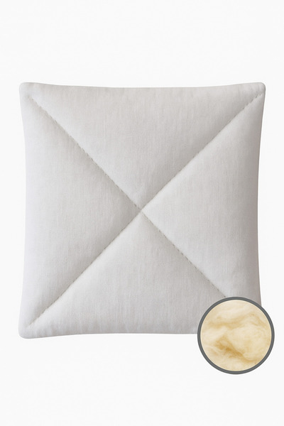 EL YAPIMI وسادة صدر مصنوعة من الصوف المغسول بنسبة 100% للأطفال والرضع، لعلاج ...