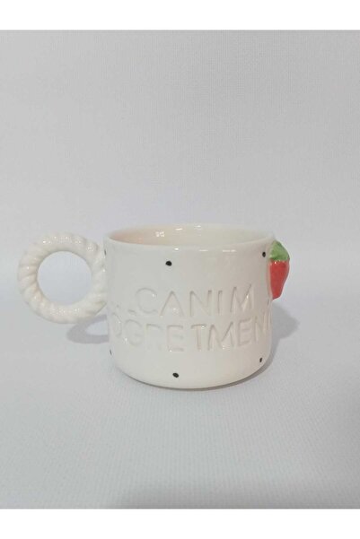 Zümrüdüanka Seramik كوب سيراميك خاص ليوم المعلم، معلمتي العزيزة