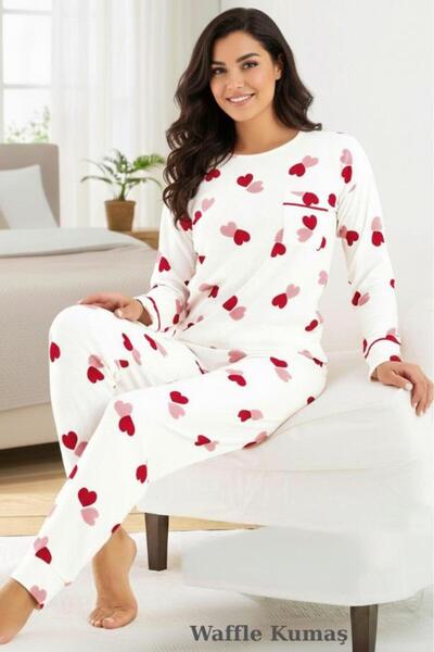 Modella Life Set de pijamale pentru femei din material subțire cu mâneci lung...