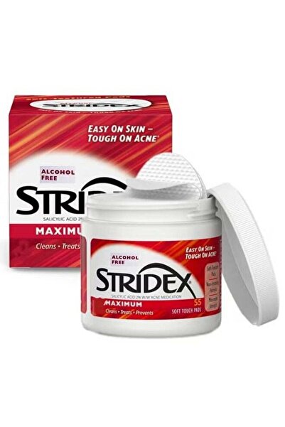 Stridex ضمادات علاج حب الشباب الطبية فائقة القوة، 55 ضمادة