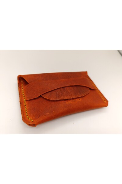 Mahfuz All Handcrafted Genuine Leather Minimalist Wallet Card Holder (11X6.5Cm) Np10