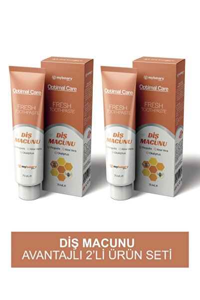 mybinary Optimal Care Fluoride-Free Toothpaste with Aloe Vera and Propolis 2 ...