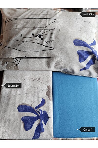 Sarev %100 Pamuk Flanel Çift Kişilik Nevresim Takımı