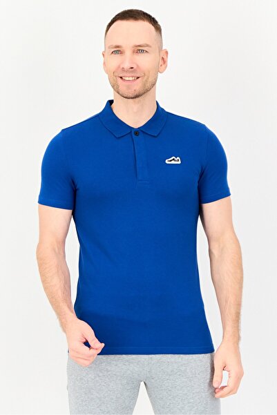 Puma Men Sportswear Fit Short Sleeve Outdoor Polo Shirt, Blue