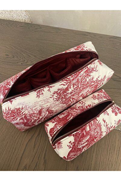 Rosalyabag Set of 2 Organizer Bag and Makeup Bag for All Hair Styling Tools