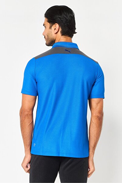 Puma Men Sportswear Fit Short Sleeve Dezire Outdoor Polo Shirt, Royal Blue