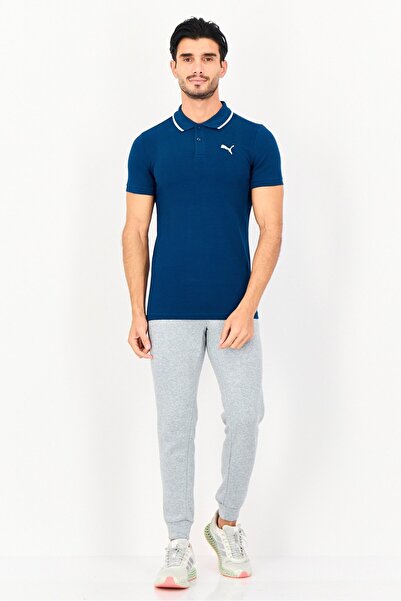 Puma Men Sportswear Fit Short Sleeve Outdoor Polo Shirt, Dark Blue
