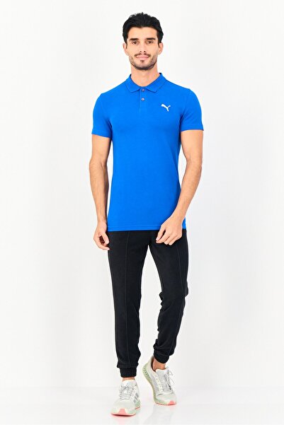 Puma Men Slim Fit Short Sleeve Outdoor Polo Shirt, Blue