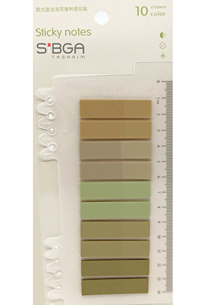 sibga tasarım Şeffaf Renkli Postit Post-it Post It. Kitap Ayracı Ayraç Postit...