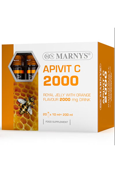 Marnys APIVIT C 2000 - Royal Jelly 2000 mg with Vitamin C - 20 Drinkable Bottles