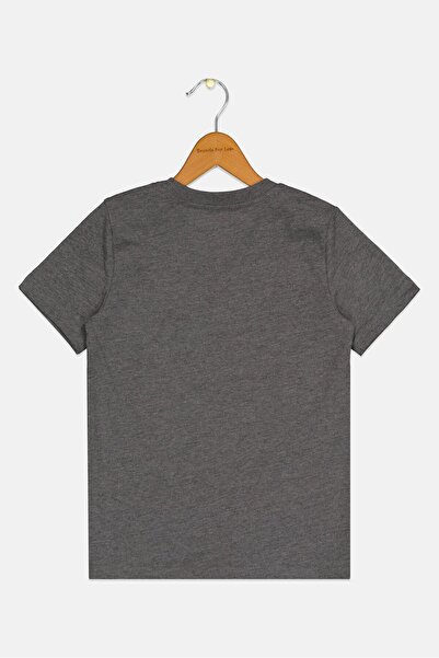 Puma Kids Boy Sportswear Fit Short Sleeve Outdoor T-Shirt, Charcoal Heather