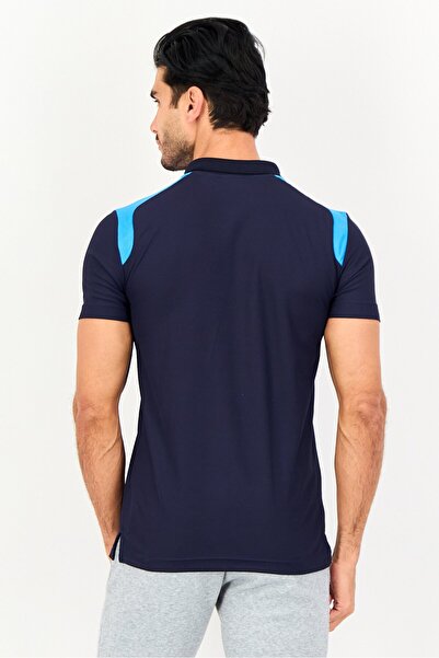 Puma Men Sportswear Fit Short Sleeve Embroidered Logo Training Polo Shirt, Navy