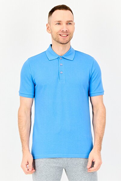 Puma Men Sportswear Fit Short Sleeve Outdoor Polo Shirt, Blue
