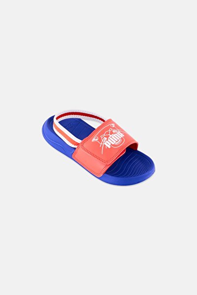 Puma Kids Boy Popcat 20 Backstrap Ac Velcro Closure Sandals, Red