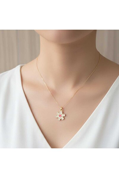 Ralp Moda New Year's Necklace with Snowflake Figure