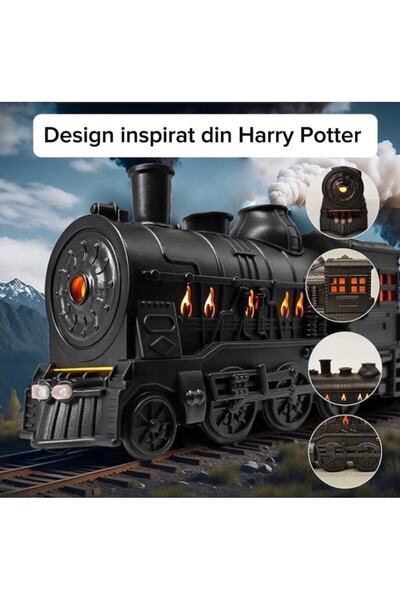 RAVADINO LocoAroma™ Locomotive-Style Aromatherapy Diffuser Humidifier, 300 ml, Ultrasonic, Silent,