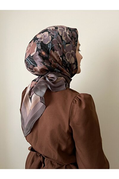 ESSLERA بنقشة زهور قطن وشاح ناعم - استخدام بدون إبرة ولا يسبب الانزلاق