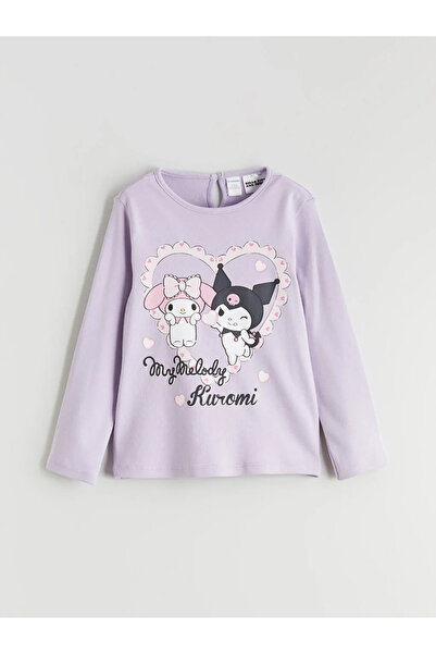 LC Waikiki Lcw Kids Lilac Kuromi Licensed Girls' T-Shirt