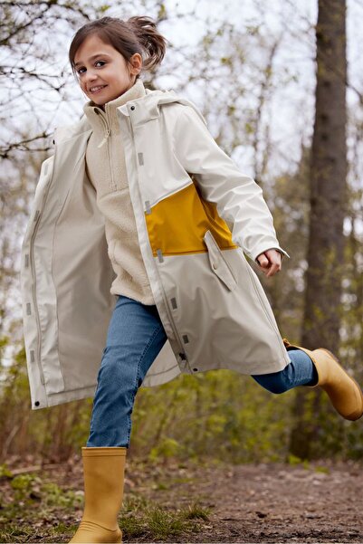 Tchibo Kids Girl Rain Jacket, White