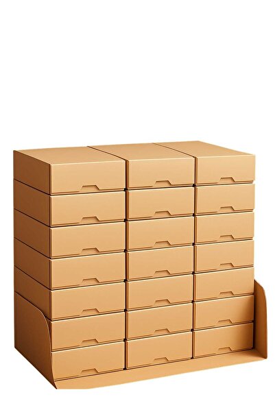 OEM Pack of 25 cardboard boxes CO3 brown 22 x 13 x 35 cm, with lid