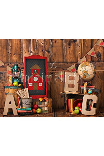 Minimalisfy Okul Günlüğü Temalı Baskılı Kumaş Arka Fon 200x150cm Stüdyo Arka ...