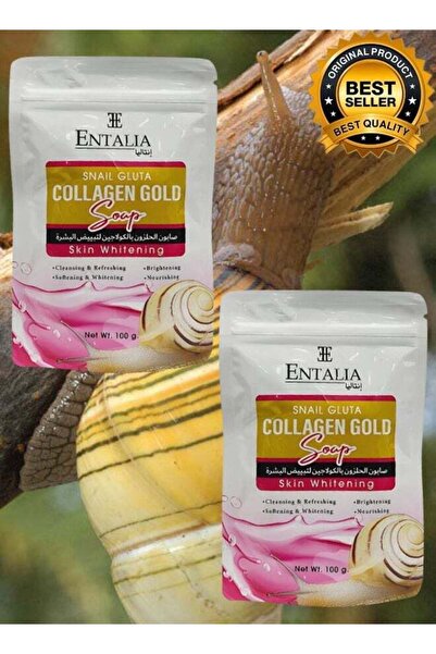 ENTALIA 2 pcs Snail Collagen Soap for Skin Whitening 100g