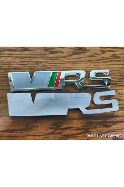 restinal Skoda VRS Uyumlu Metal Amblem 3D Krom Bagaj Kapı Arma 3M Bantlı Octa...