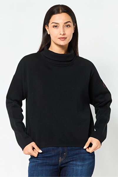 Napapijri Ze-Knit By Women Long Sleeve T-Shirt, Black