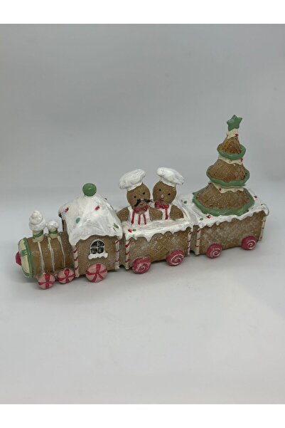 Armonia Floral Decoratiune de Craciun trenulet din turta dulce