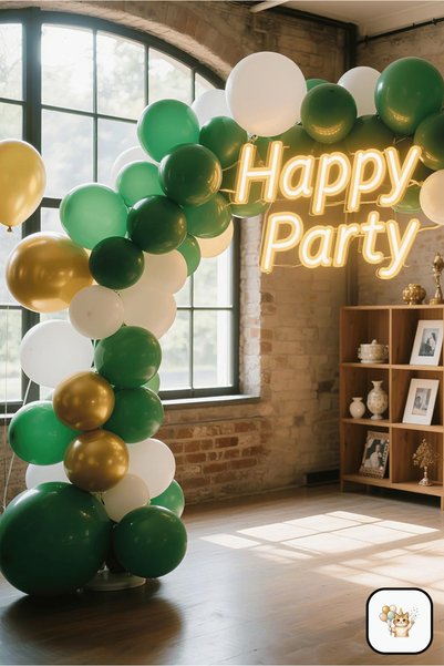 BALOMİS Dark Green Balloon Background and Venue Decoration Decoration Balloon