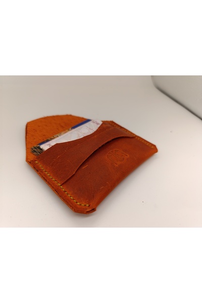 Mahfuz All Handcrafted Genuine Leather Minimalist Wallet Card Holder (11X6.5Cm) Np9