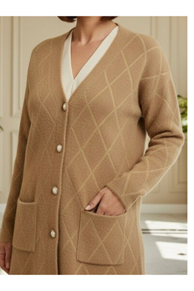 TİRİTEK Tri̇ko Yumoş Triko Cardigan / Camel