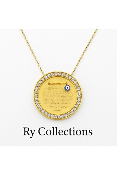 rycollections 316L Steel Evil Eye Beaded Necklace with Stone Detail on the Ed...