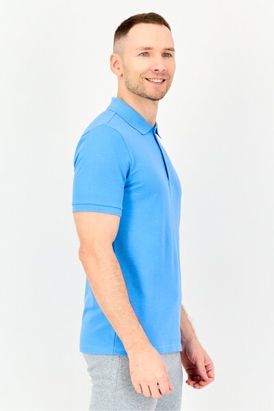 Puma Men Sportswear Fit Short Sleeve Outdoor Polo Shirt, Blue