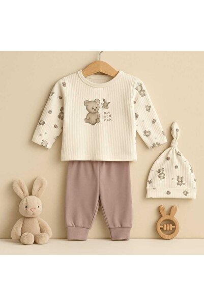 KapsülBebek 100% Organic Cotton 3-Piece Baby Set