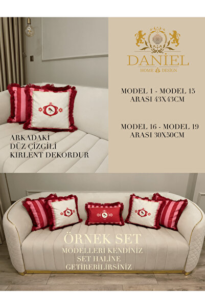 Daniel Home Design Premium |   Love Birds Pink Series Throw Pillow Cover 1 Piece with Tassels