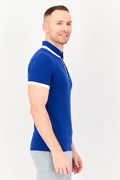 Puma Men Sportswear Fit Short Sleeve Outdoor Polo Shirt, Dark Blue