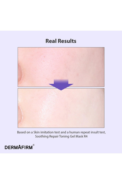 DERMAFIRM Soothing Repair Toning Gel Mask R4 with Glutathione, Niacinamide & Re-peptide, 1 pc -