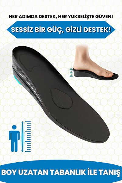 ozbience Yüksek Konforlu 4,5 cm Boy Uzatıcı Tabanlık, Gizli ve Rahat Kullanım
