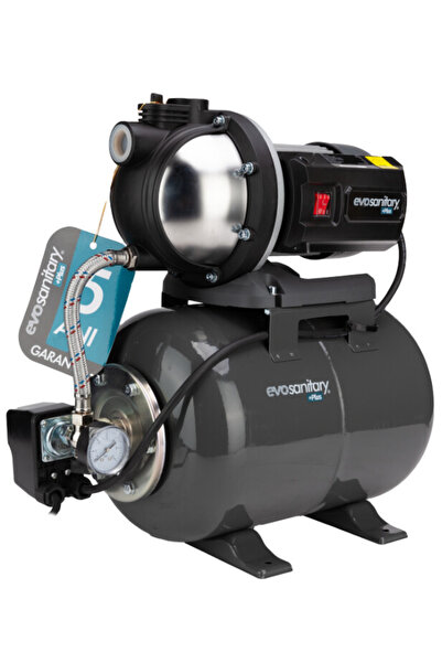 EvoSanitary Plus Pompă de apă PBI de 24 l cu pompă din oțel inoxidabil, 5 ani...