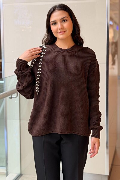 Missemramiss Missemramis Stone Embroidered Knitwear Sweater