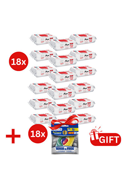 Sleepy PROMO PACKAGE: 18× Cherry Blossom Wipes 100 pcs + 18× Wash & Free 4in1...