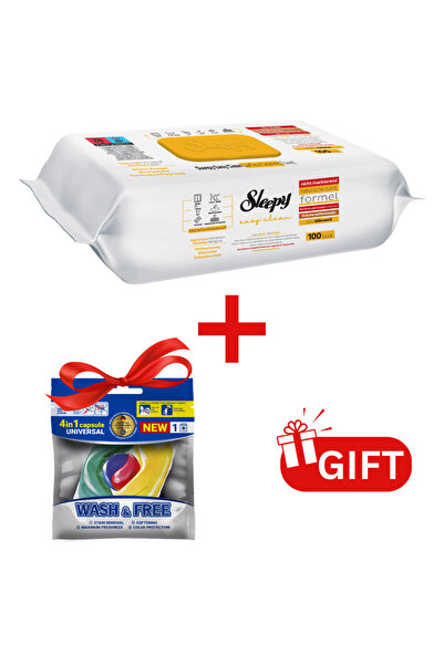 Sleepy PACHET PROMO: 1× Șervețele Herbal Soap Additive 100 buc + 1× Capsule r...